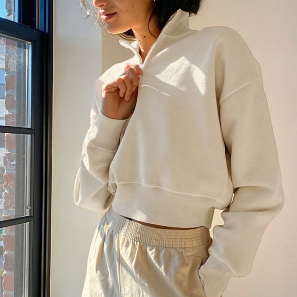 Wilfred free cropped half zip sweatshirt - Picture 5 of 9